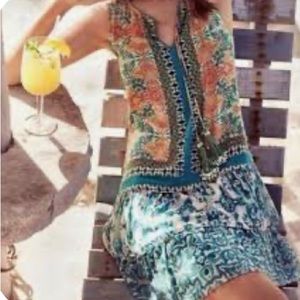 Hemant & nandita XS petite silk mini dress